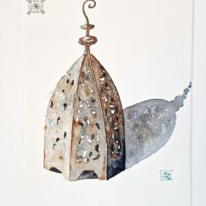 représentation d'une lanterne marocaine a l'aquarelle