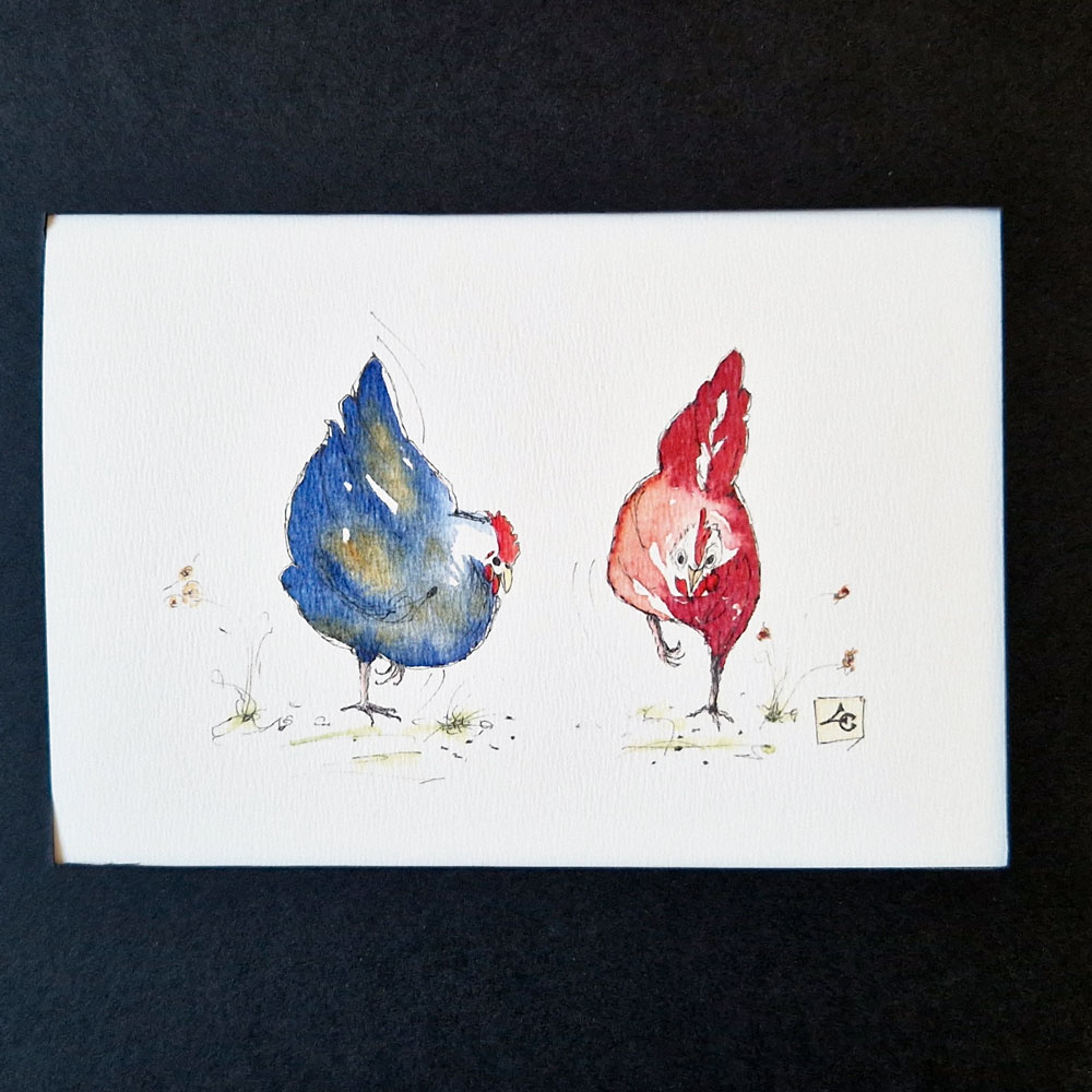Les deux poules 2 Les deux poules – Image 2