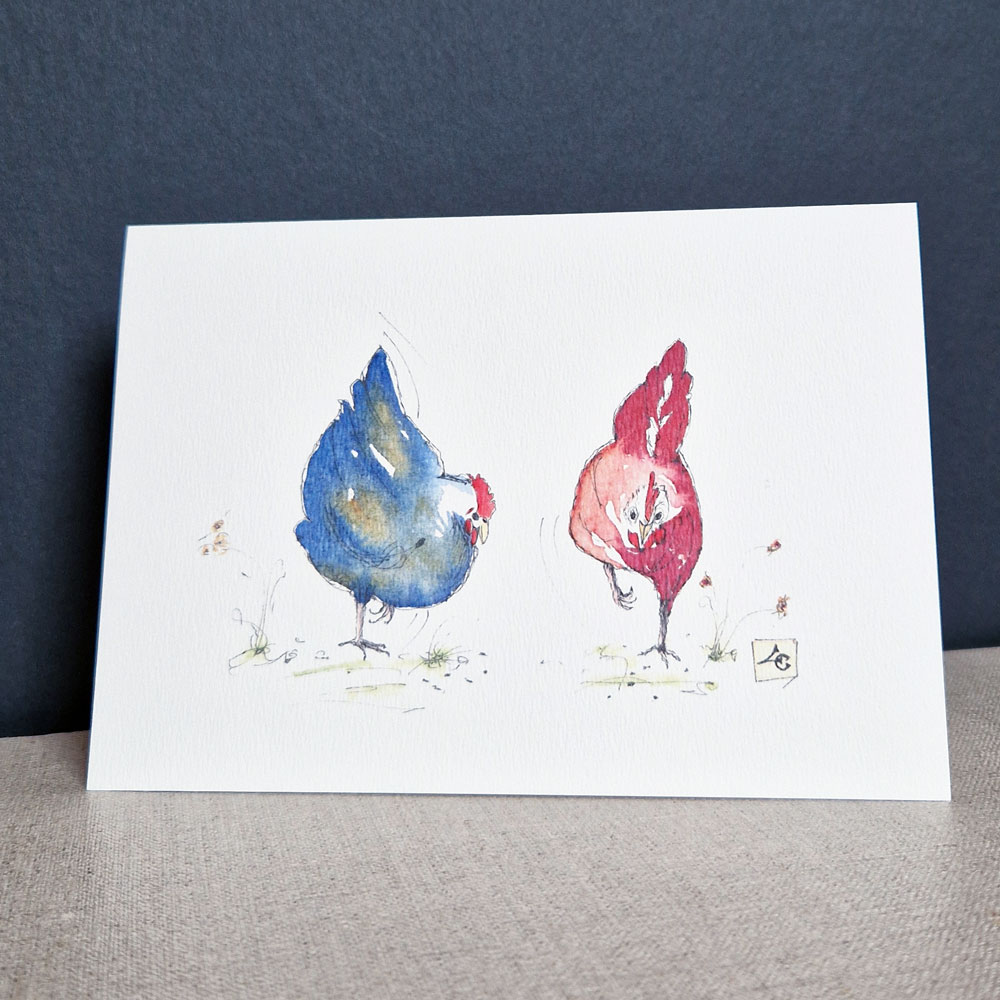 Les deux poules 1 Les deux poules