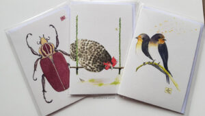 Set N° 13 : Scarabée, Poule, hirondelles