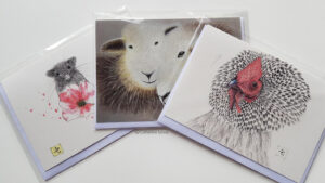 trois cartes postales à l'aquarelle dans la biographie de catherine lanoe peintre aquarelliste